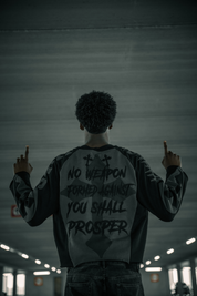 No Weapon Formed Crop Sweatshirt