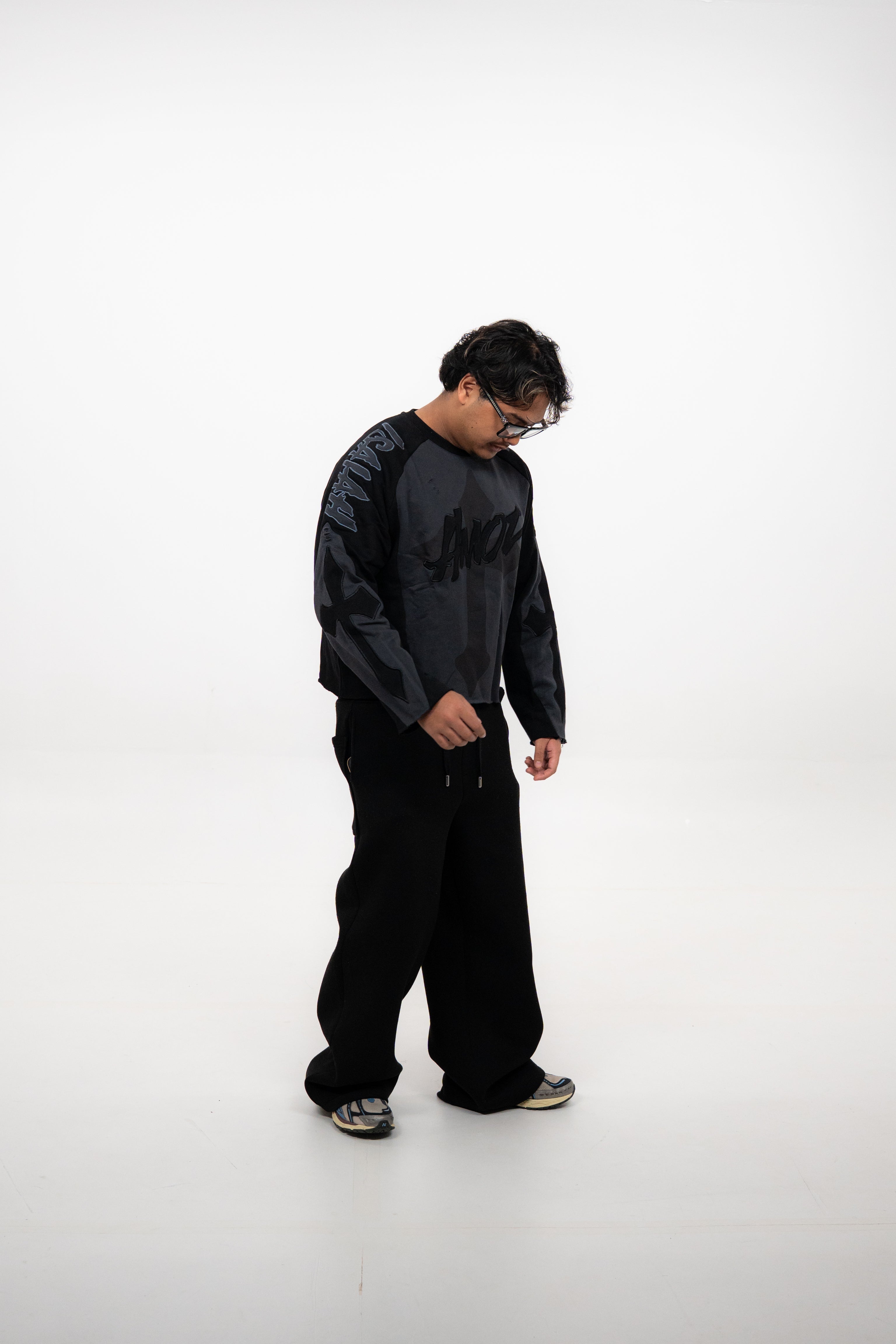 No Weapon Formed Crop Sweatshirt